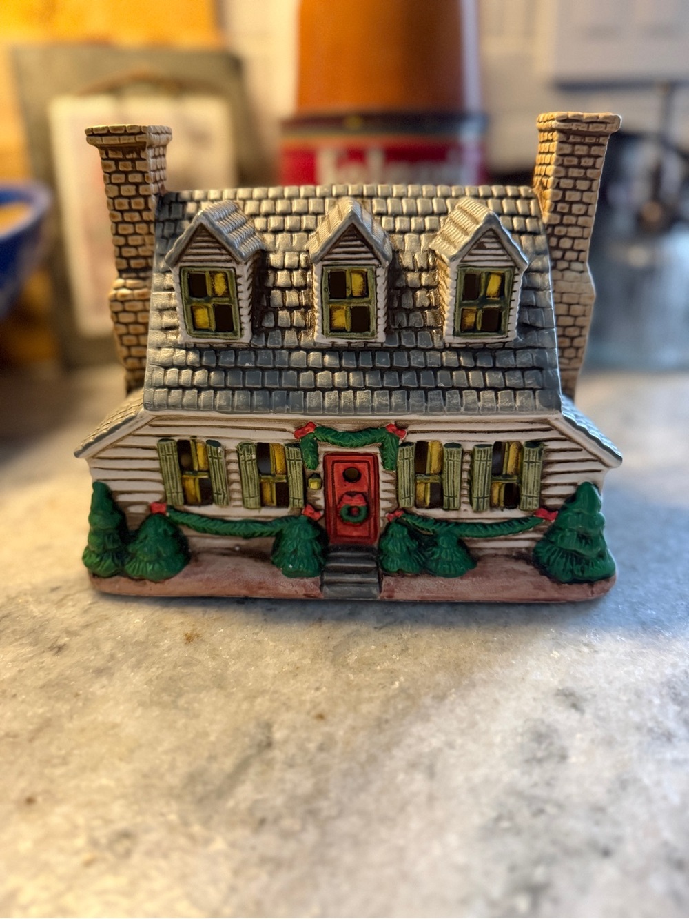 Vintage 1986 Lefton Colonial Village Kings Cottage Lighted House 🎄